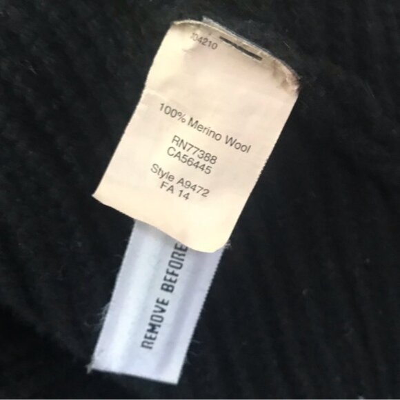 Madewell Sculptor Cardigan Sweater Cocoon Merino Wool Chevron Knit Dolman Sleeve - Picture 8 of 14